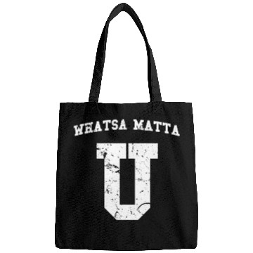 Discover Whatsamatta U Fake College University Jersey Bags