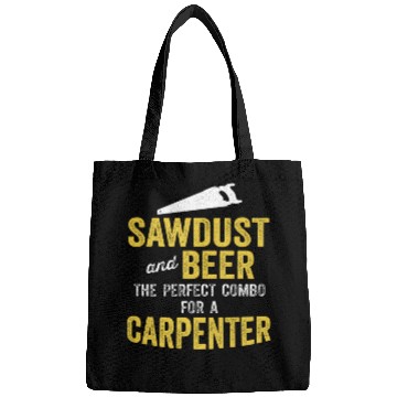 Discover Dad Carpenter Woodworker Woodworking Beer Bags