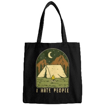Discover I Hate People Funny Nature Camping Outdoors Bags