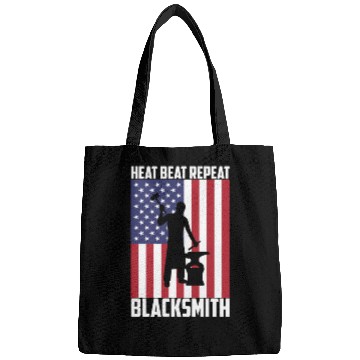 Discover Blacmith Heat Beat Repeat Usa Flag Patriotic Blacm Bags