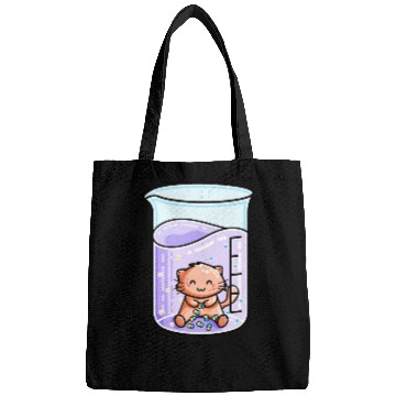 Discover Catalyst Cute Chemistry Cat Pun Bags