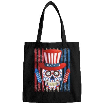 Discover Independence Day Firecracker Skull USA Party Bags
