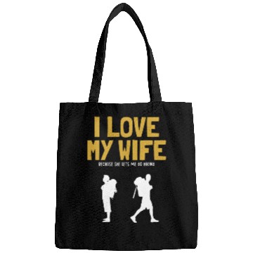 Discover I love my Wife Hiking Outdoor Wander Backpacking Bags