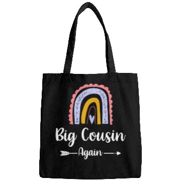 Discover Soon To Be Big Cousin Again Rainbow Pregnancy Bags