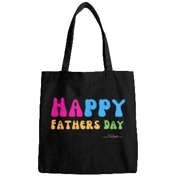 Discover Happy Fathers Day i love you dad Heart Daddy funny Bags