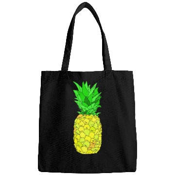 Discover Pineapple Pun Illustration Bags