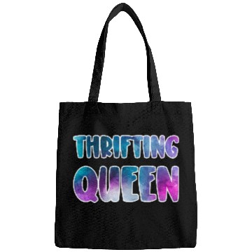 Discover Thrifting Queen blue purple watercolor Bags