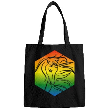 Discover Rainbow Unicorn Silhouette | TTRPG Pride Bags