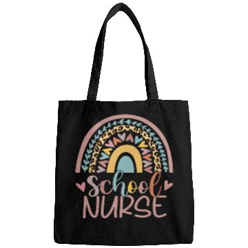 Discover Cute Rainbow Leopard Print School Nurse Back Bags