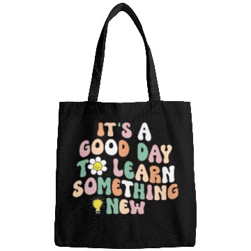 Discover It's A Good Day To Learn Something New Retro Back Bags