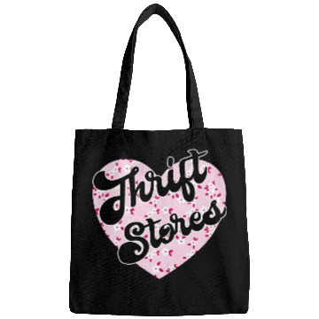 Discover Thrift Stores pink floral heart Bags