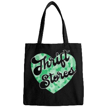 Discover Thrift Stores green camo heart Bags