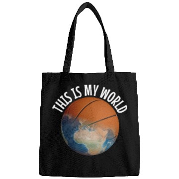 Discover Basketball Is My World Bags