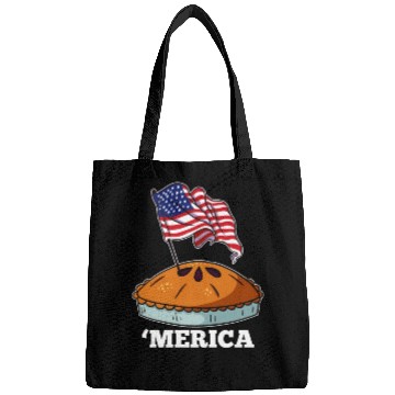 Discover American Flag USA Apple Pie Merica 4th of July Bags