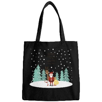 Discover Friends Santa Claus And Reindeer Bags