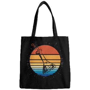 Discover Science Chemist Chemistry Sunset Laboratory Flask Bags