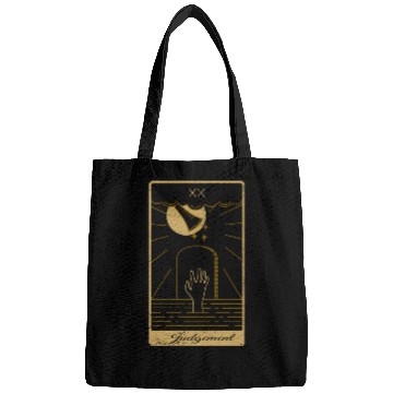 Discover Tarot Card Judgement Occult Gothic Halloween Bags