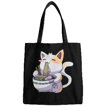 Discover Ramen Anime Kawaii Neko Cat Bags