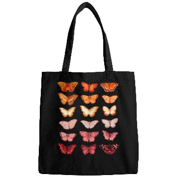 Discover Lesbian Flag Color Butterfly Subtle Sapphic Pride Bags