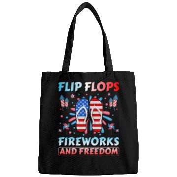 Discover Flip Flops Fireworks and freedom Bags