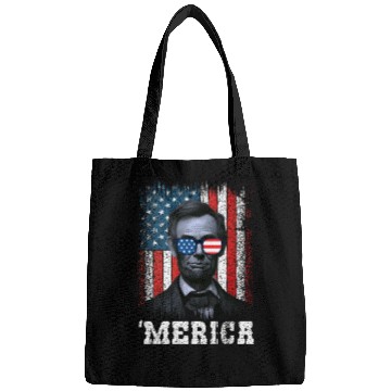 Discover Merica Lincoln Independence Day Party 4th July Bags