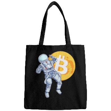 Discover Bitcoin Coin-Crypto Astronaut Bags