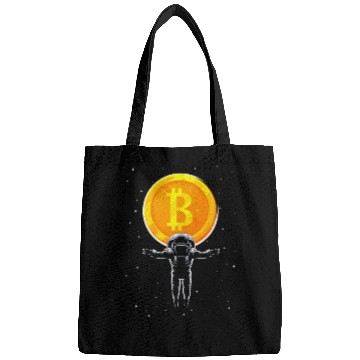 Discover Bitcoin Coin-Crypto Astronaut Bags