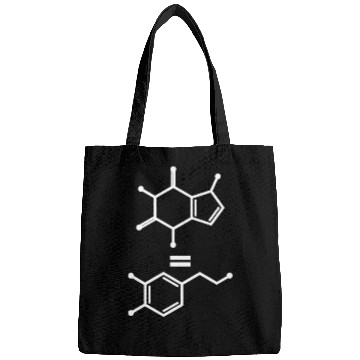Discover Caffeine Equals Hapess Dopamine Molecule Science Bags