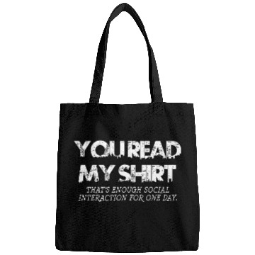 Discover Social Interaction Graphic Novelty Sarcastic DARK Bags
