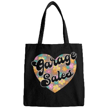 Discover Garage Sales brown floral heart Bags