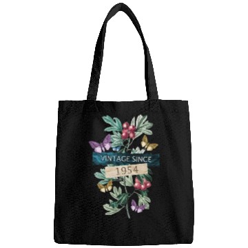 Discover Since 1954 Flower Butterfly 69Th Bags