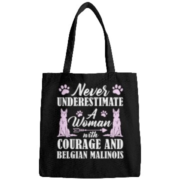 Discover Never Underestimate Woman With Belgian Malinois Bags