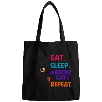 Discover Eat Sleep Cat Warrior Repeat Cat Warrior Love Cats Bags
