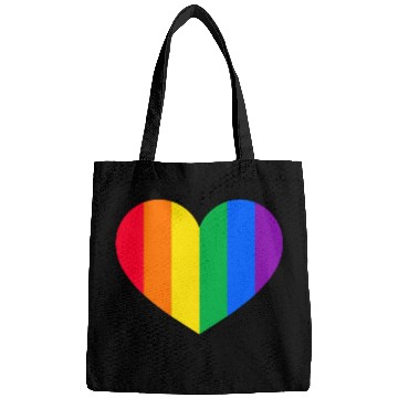 Discover Gay Pride Rainbow Heart Bags