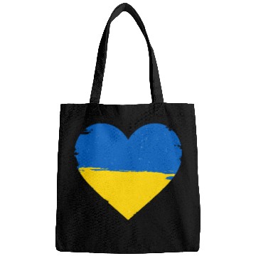 Discover Ukraine Flag Ukrainian Heart Bags
