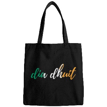 Discover Dia Dhuit Irish Hello Greetings Bags