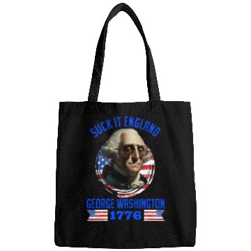 Discover George Washington 1776 Suck it England USA Bags