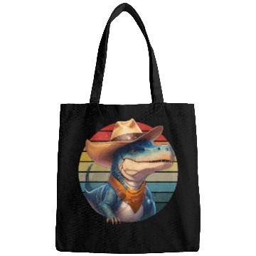 Discover Cowboy Saurus Dinosaur T-Rex Western Lover Bags