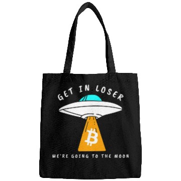 Discover GET IN LOSER- GOING TO THE MOON - BITCOIN Bags