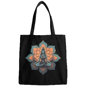 Discover Women's Yoga Meditation Lotus Design Bags