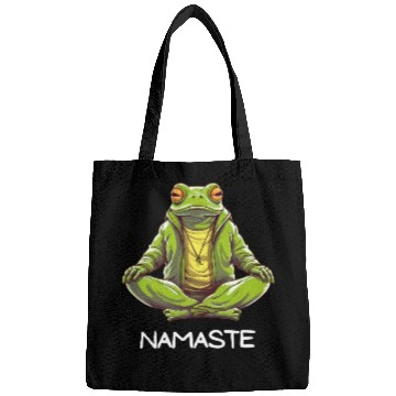 Discover Yoga Meditation Namaste Frog Bags