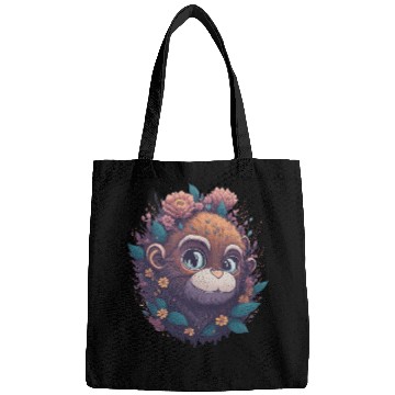 Discover Monkey lovers gift - monkey painting Bags
