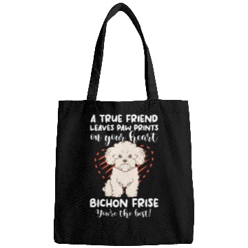 Discover A True Friend Leaves Paw Prints On Your Heart Bags