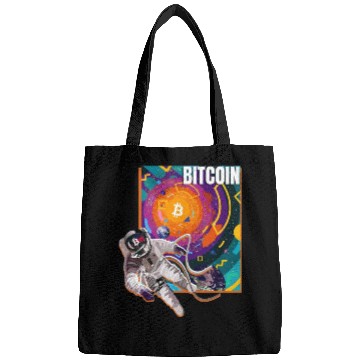 Discover Bitcoin Coin-Crypto Astronaut Bags
