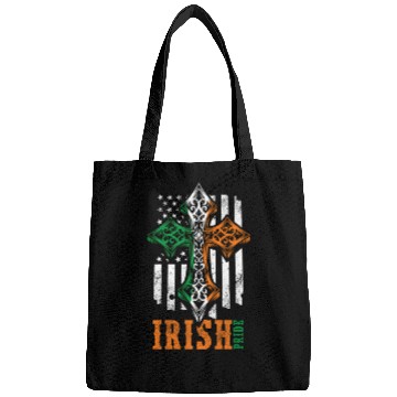 Discover Irish American Flag Celtic Cross Bags