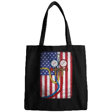Discover Patriotic HVAC Technician American Flag HVAC Tech Bags