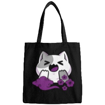Discover Asexual Subtle Ace Pride Anime And Cat Japanese Bags