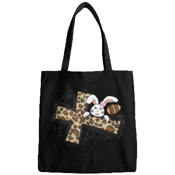 Discover Happy Easter He Is Risen Jesus Cross Easter Bunny Bags