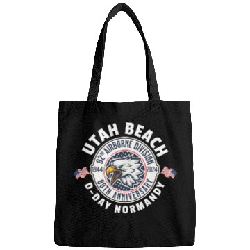 Discover UTAH Beach airborne division 80th anniversary Bags