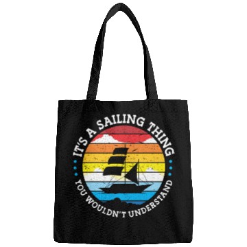 Discover Sailing Gift Sailboat Boating Captain Best Sailor Bags